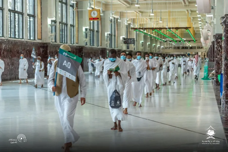 كيف أدى الحجاج طواف القدوم في ظل الإجراءات الاحترازية؟ «فيديو»