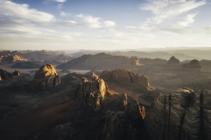 بعد وصول خادم الحرمين للاستجمام..لقطات خلابة من طبيعة «نيوم» الساحرة «صور»