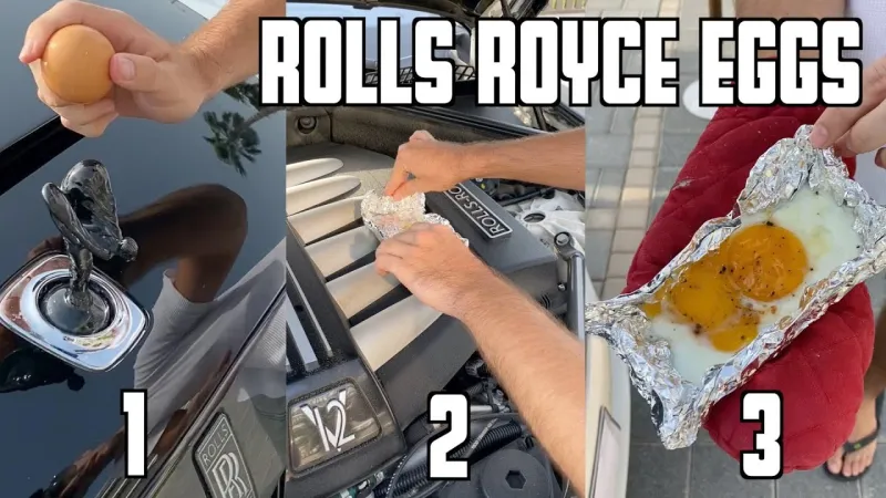 الطهي على محرك رولز رويس..أغرب ابتكارات أثرياء العالم (فيديو)