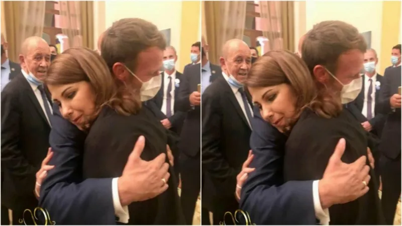  ماجدة الرومي تكشف سر بكاء ماكرون أثناء لقائها (فيديو)