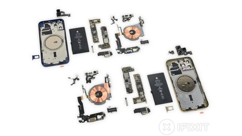 مكونات مبتكرة ..شاهد ماذا يوجد داخل هاتف آيفون 12 الجديد 