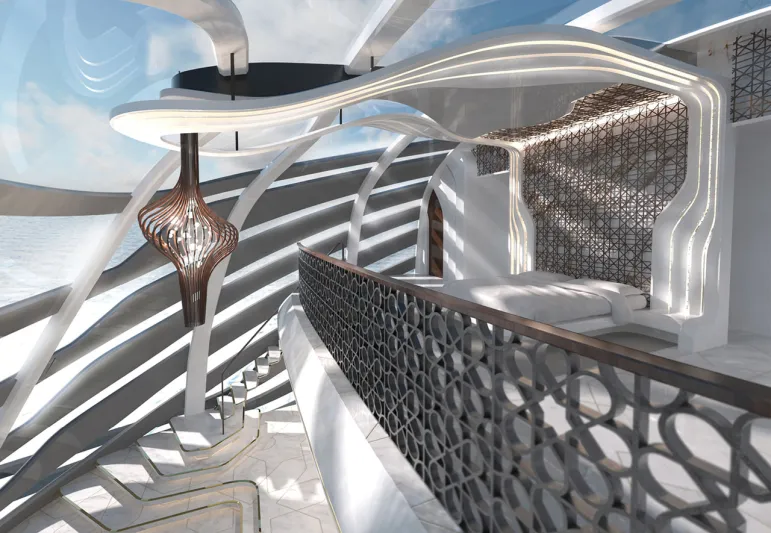 ضم مسجداً.. شاهد أول يخت في العالم بلمسات من الطراز الإسلامي 