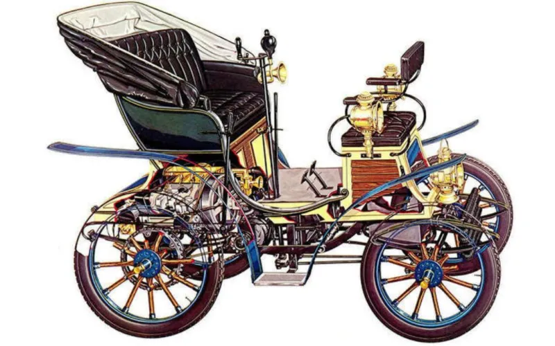 إحدها بقوة 4 أحصنة فقط...أول موديلات أشهر السيارات في العالم