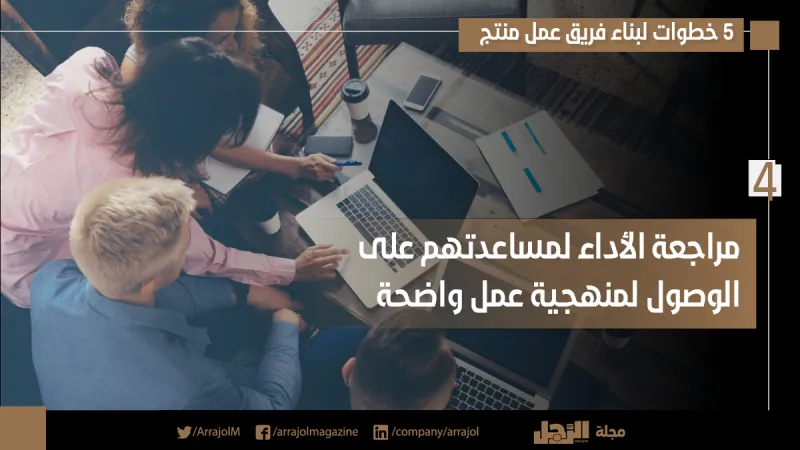 إنفوجراف|5 خطوات لبناء فريق عمل منتج