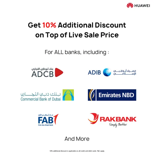 هواوي تعد المستهلكين بباقة أكبر من العروض على أحدث أجهزة الشركة مع حدث تخفيضات HUAWEI DSF المباشر على الهواء 