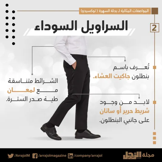 إنفوجراف| المواصفات المثالية لـ بدلة السهرة "توكسيدو"