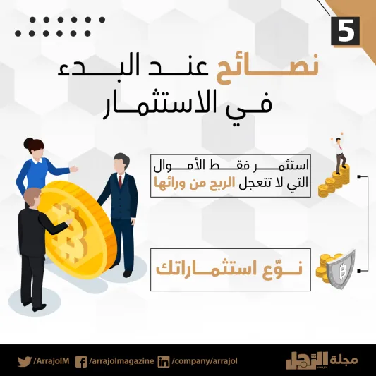 إنفوجراف| 5 خطوات لـ إنشاء محفظة واستثمار عملة الـ بيتكوين 