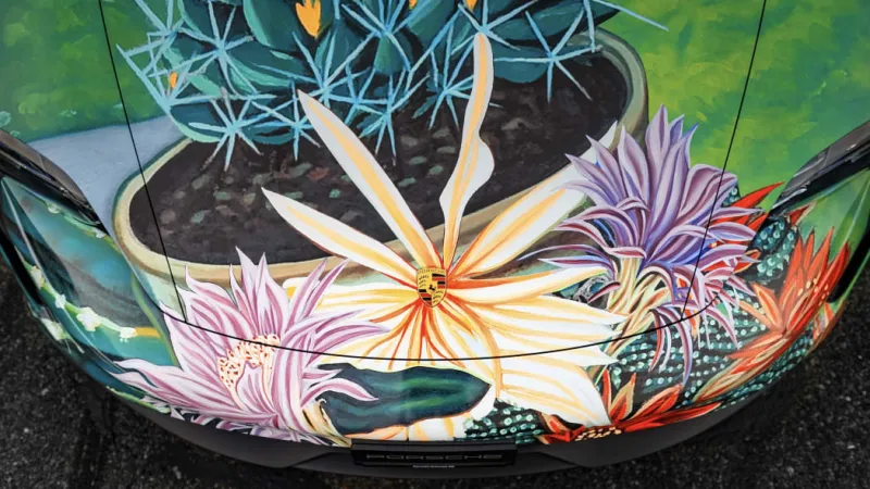 بلمسات من جمال الطبيعة ..شاهد نسخة فنية فريدة من بورش تايكان 4S