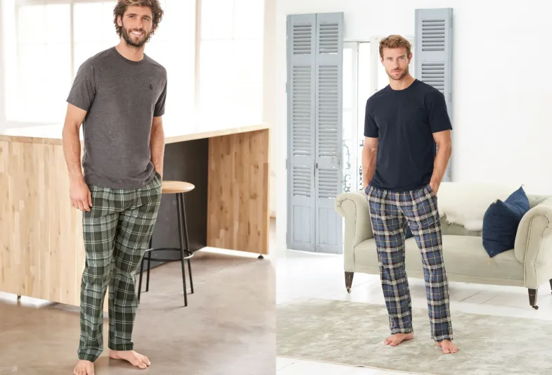 أفضل بيجامات رجالي كاروهات بالصور