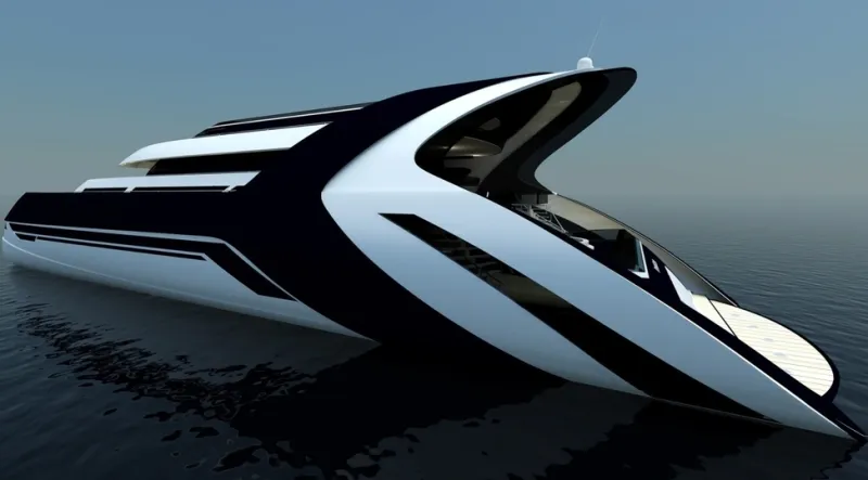 شاهد| يخت فاخر مستوحى من الحيتان القاتلة