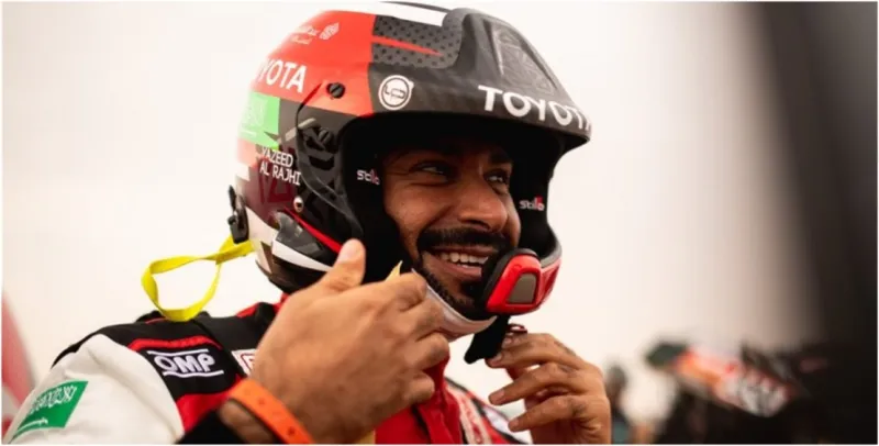 تفاصيل إصابة يزيد الراجحي في حادث رالي باها الشرقية