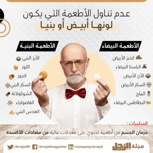 إنفوجراف|5 نصائح غذائية شائعة غير مفيدة للجسم