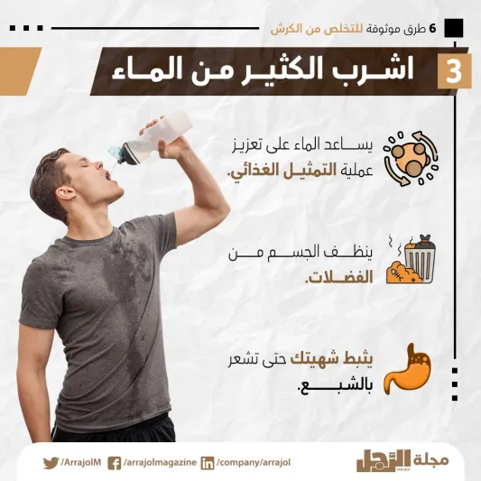 إنفوجراف|6 طرق موثوقة للتخلص من الكرش