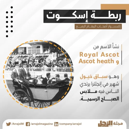 إنفوجراف| ربطة إسكوت: إكسسوار أصحاب المقام الرفيع