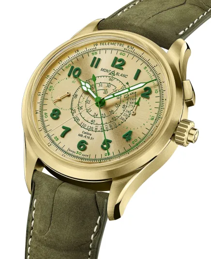 مون بلان تكشف عن ساعتها الذهبية الجديدة  "مون بلان 1858"