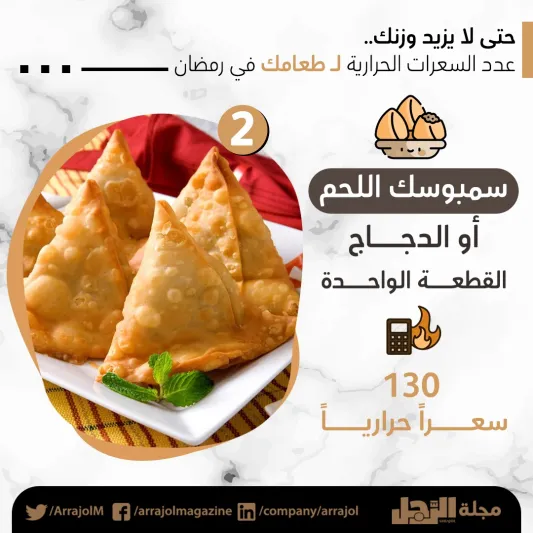 حتى لا يزيد وزنك.. عدد السعرات الحرارية لطعامك في رمضان