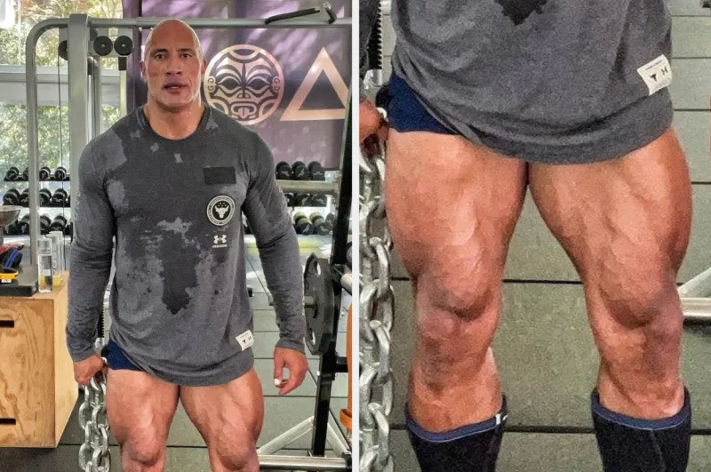 ذا روك داخل الجيم.. عضلات مفتولة ورياضة عنيفة استعداداً لـ Black Adam 