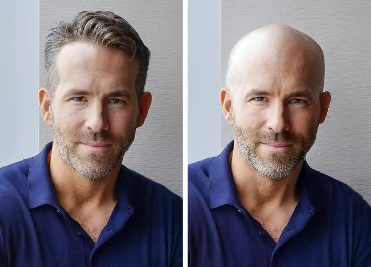 كيف سيبدو أوسم نجوم هوليوود بالمظهر الأصلع؟ (صور)