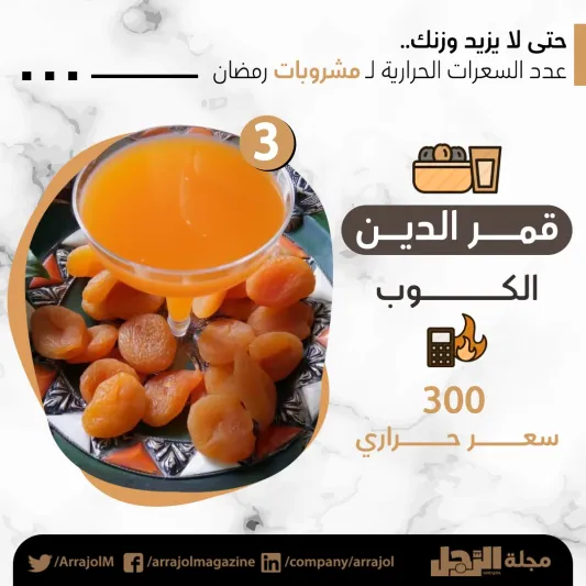 حتى لا يزيد وزنك.. عدد السعرات الحرارية لمشروبات رمضان 