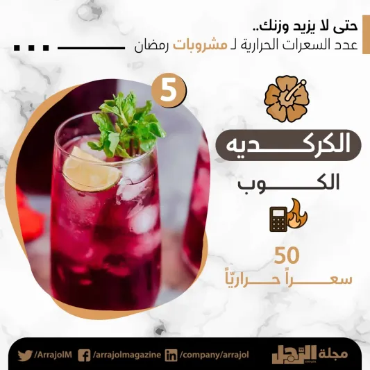 حتى لا يزيد وزنك.. عدد السعرات الحرارية لمشروبات رمضان 