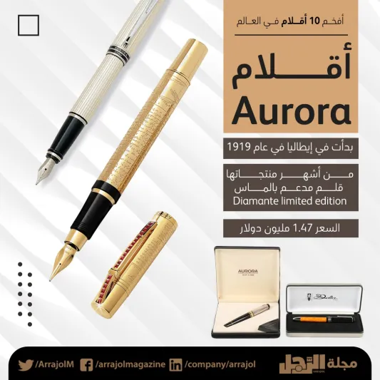 إنفوجراف| تبحث عن قلم فاخر؟ إليك أفخم 10 شركات لصناعة الأقلام
