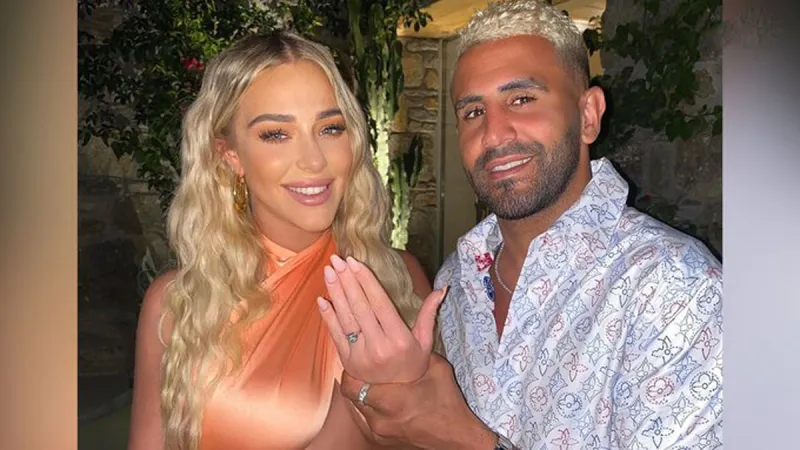 كم بلغ ثمن خاتم خطوبة رياض محرز و عروسته عارضة الأزياء؟