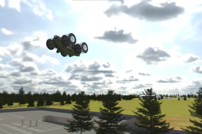 سيارة مبتكرة تقلع عمودياً وبسرعة 250 كم/ساعة! (فيديو)