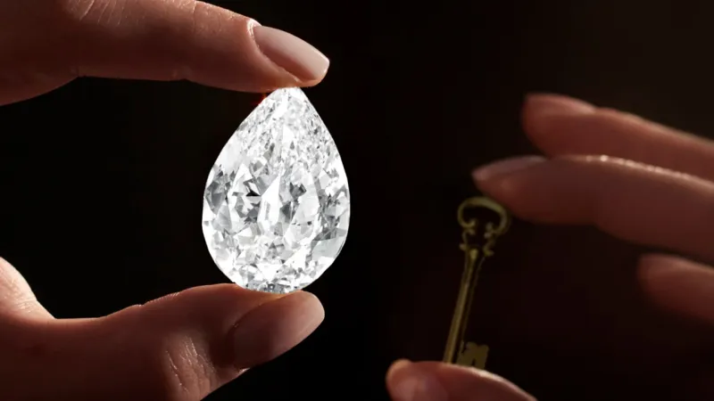 عرض ماسة نادرة للبيع بالعملة الرقمية (صور)