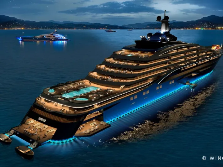 أكبر يخت في العالم يعرض شققا عائمة بسعر 11.3 مليون دولار (فيديو)