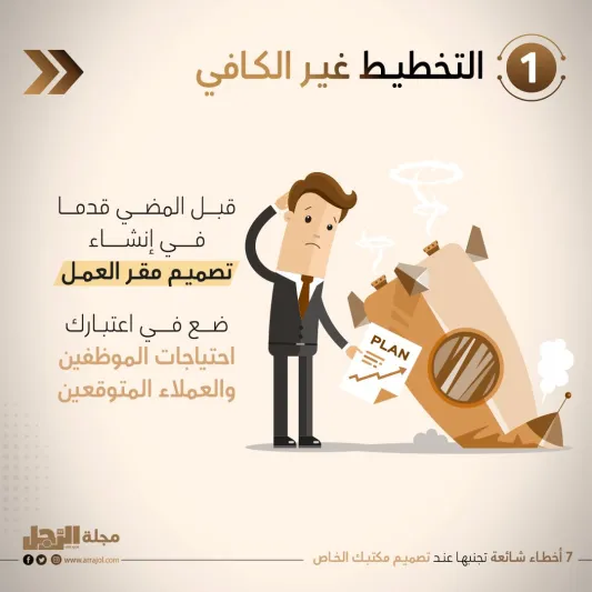 أخطاء شائعة تجنبها عند تصميم مكتبك الخاص