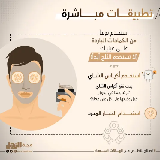 8 نصائح للتخلص من الهالات السوداء