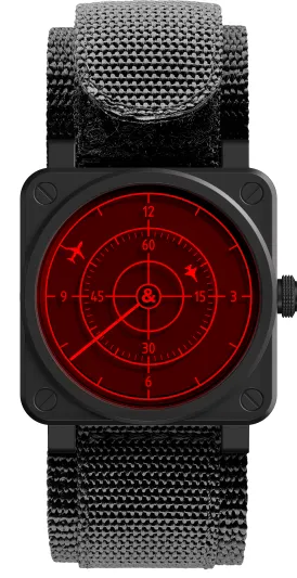 ساعة BR 03-92 Red Radar Ceramic.. مستوحاة من شاشات الرادار