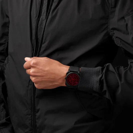 ساعة BR 03-92 Red Radar Ceramic.. مستوحاة من شاشات الرادار