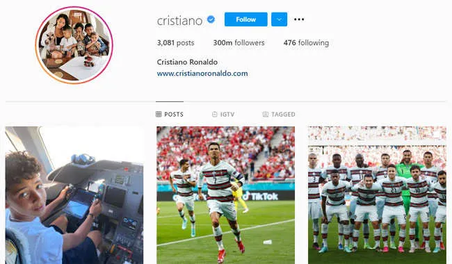 رونالدو الأغلى إعلانيا عبر إنستجرام فكم يتقاضى مقابل الصورة الواحدة؟