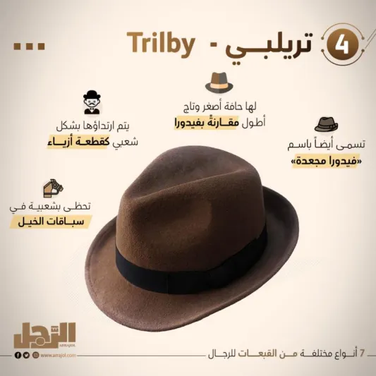 7 أنواع مختلفة من القبعات للرجال