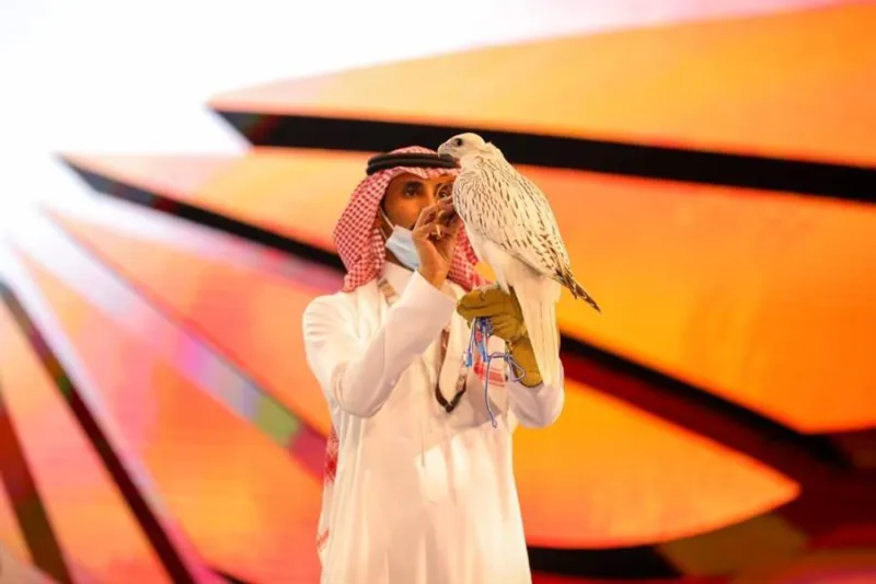 بيع صقرين بـ 443 ألف ريال في المزاد الدولي لمزارع إنتاج الصقور (صور)