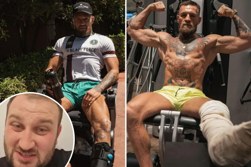 لماذا قرر ماكغريغور خوض نزال على كرسي متحرك؟ (صور)