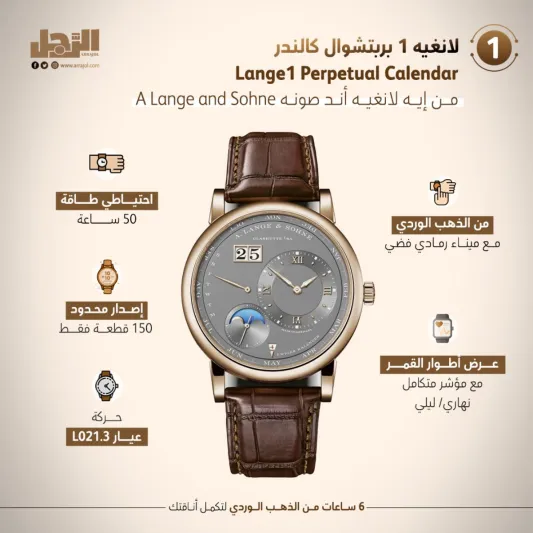 6 ساعات من الذهب الوردي لتكمل أناقتك 