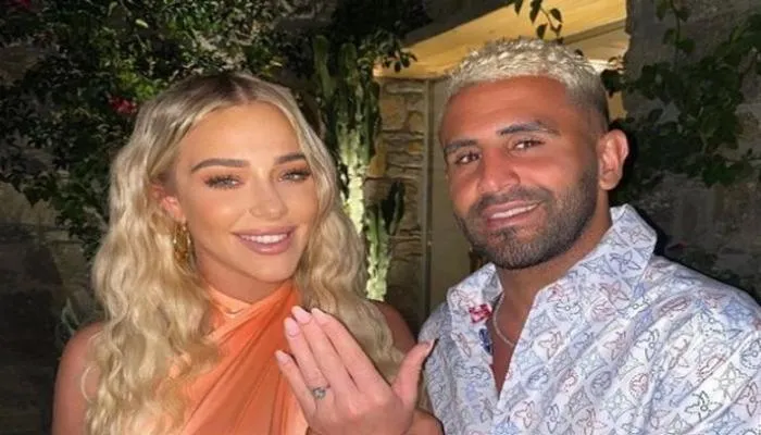  حفل خطوبة رياض محرز وعارضة الأزياء تايلور وارد (فيديو)