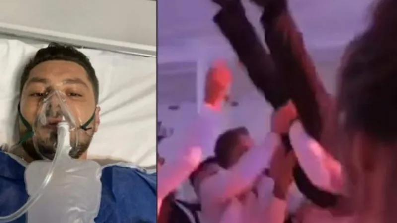 أصدقاء عريس يتسببون في كسر عموده الفقري!