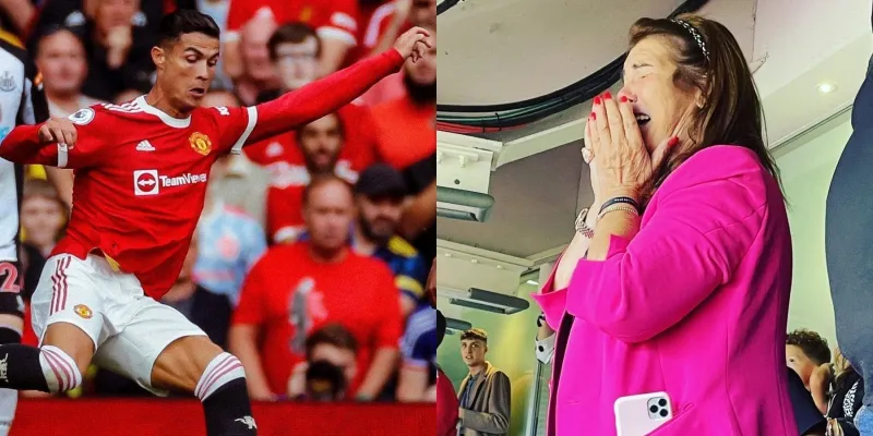 شاهد| لحظة مؤثرة لوالدة رونالدو بعد إهدائها هدفه الأول مع مانشستر يونايتد