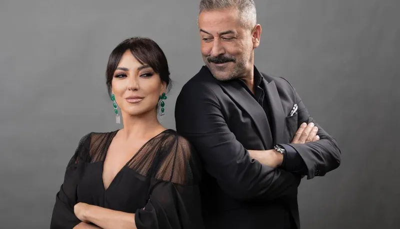 رغم طلاقهما.. أمل عرفة وعبد المنعم عمايري يخطفان القلوب (فيديو)