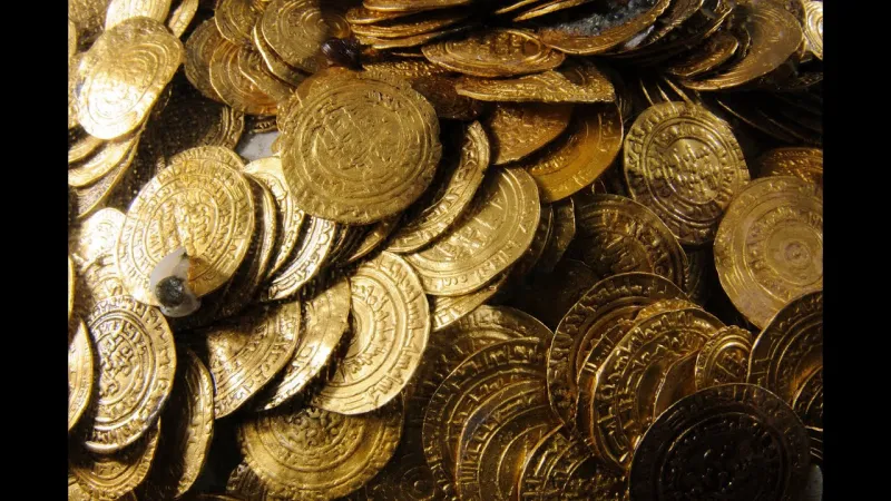 بمحض الصدفة العثور على كنز ذهبي عمره 1500 عام