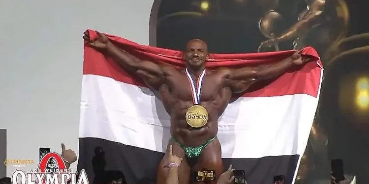 ماذا قال «بيج رامى» بعد فوزه بلقب مستر أولمبيا 2021؟ (فيديو)