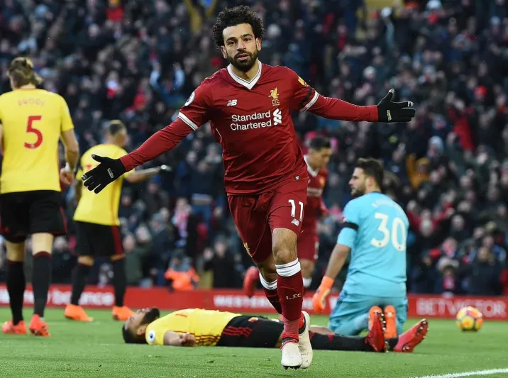 صلاح يكرر هدفه في مانشستر سيتي في مرمي واتفورد