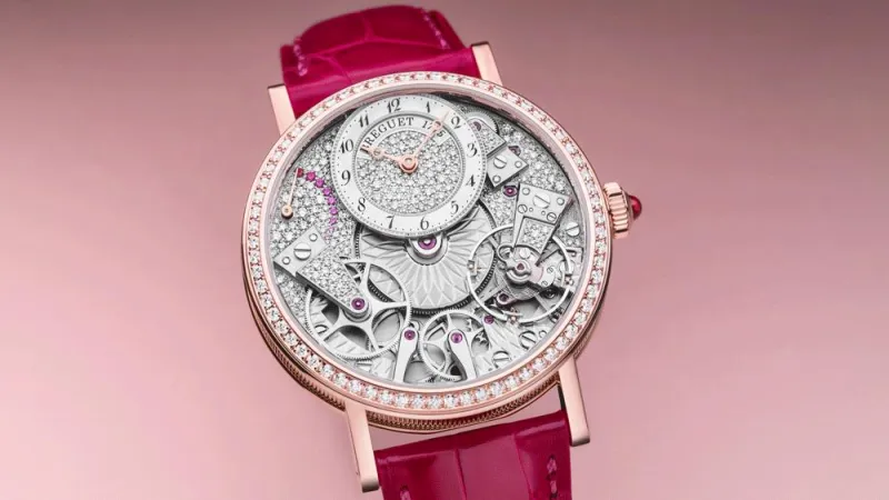 ساعة Breguet Tradition 7035 .. ابتكارات الألماس النسائية الفاخرة