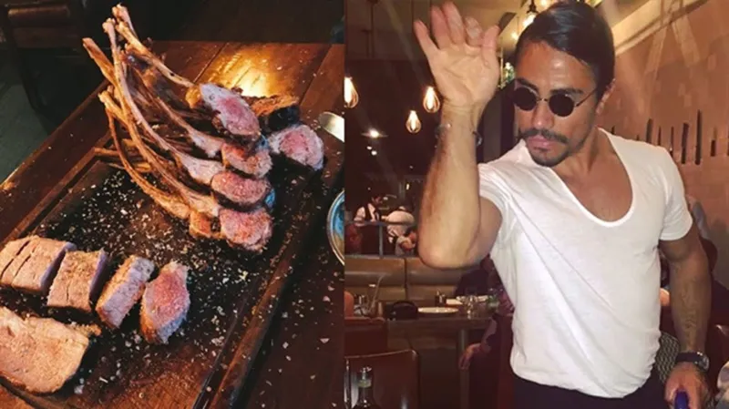 ما فائدة تناول شرائح اللحم المغطاة بالذهب؟ (فيديو)