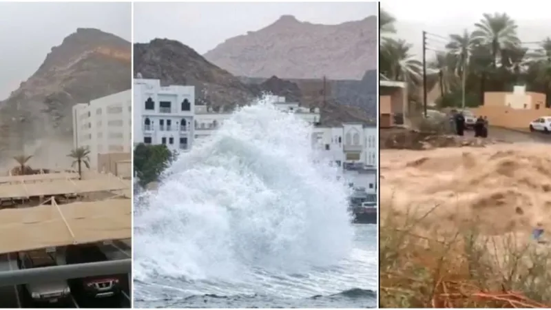 مشاهد صادمة لإعصار "شاهين" في عُمان (فيديو)