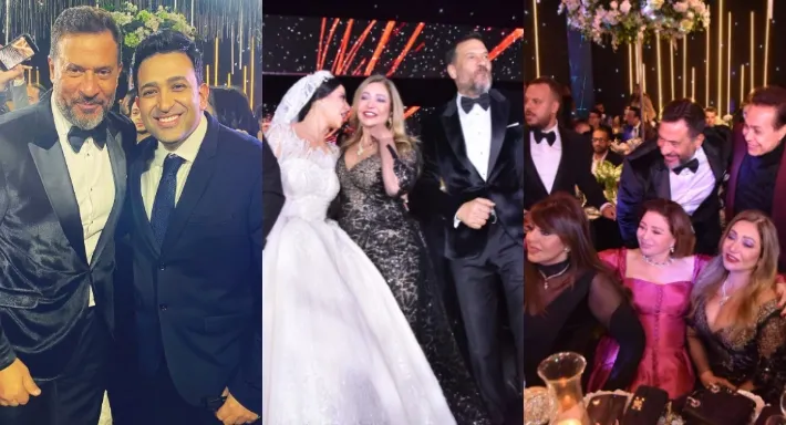 الفنان ماجد المصري يشارك ابنته الرقص في حفل زفافها (فيديو)