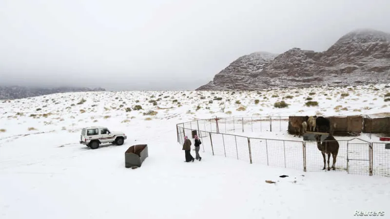 السعودية تسجل درجات حرارة تحت الصفر 